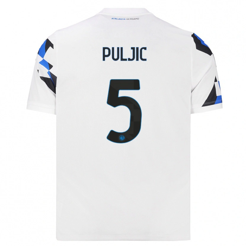 Danxen Criança Camisola Ljubo Puljic #5 Branco Vermelho Azul Alternativa 2026/27 Camisa Brasil
