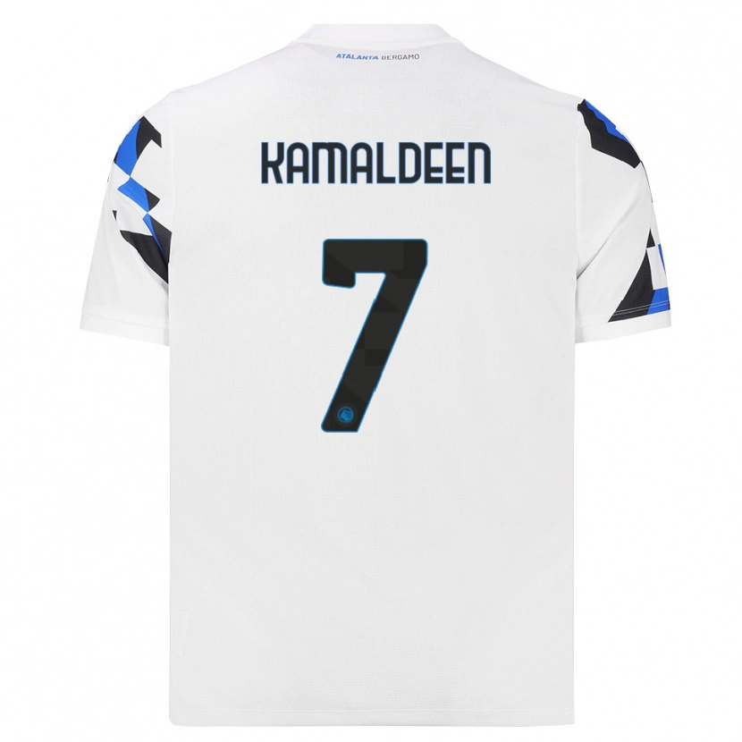 Danxen Criança Camisola Kamaldeen Sulemana #7 Branco Vermelho Azul Alternativa 2026/27 Camisa Brasil