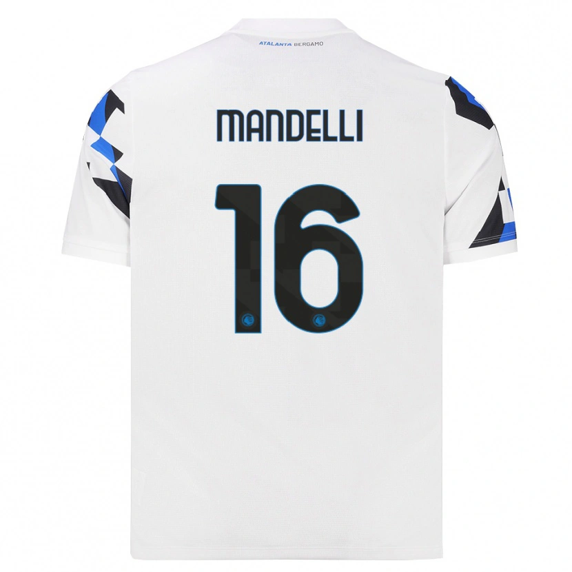 Danxen Criança Camisola Giulia Mandelli #16 Branco Vermelho Azul Alternativa 2026/27 Camisa Brasil