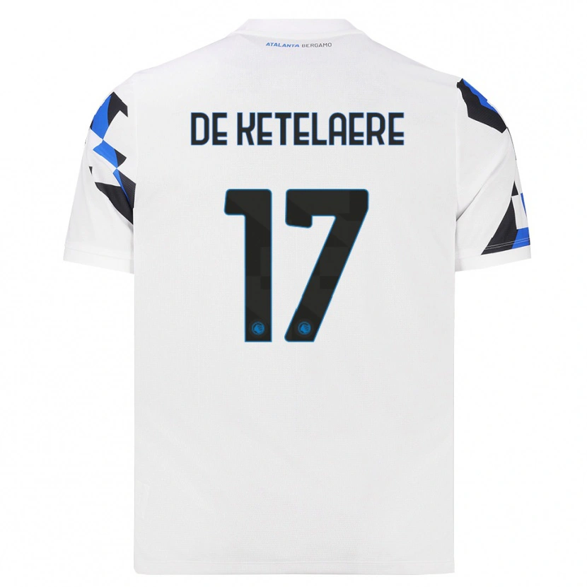 Danxen Criança Camisola Charles De Ketelaere #17 Branco Vermelho Azul Alternativa 2026/27 Camisa Brasil