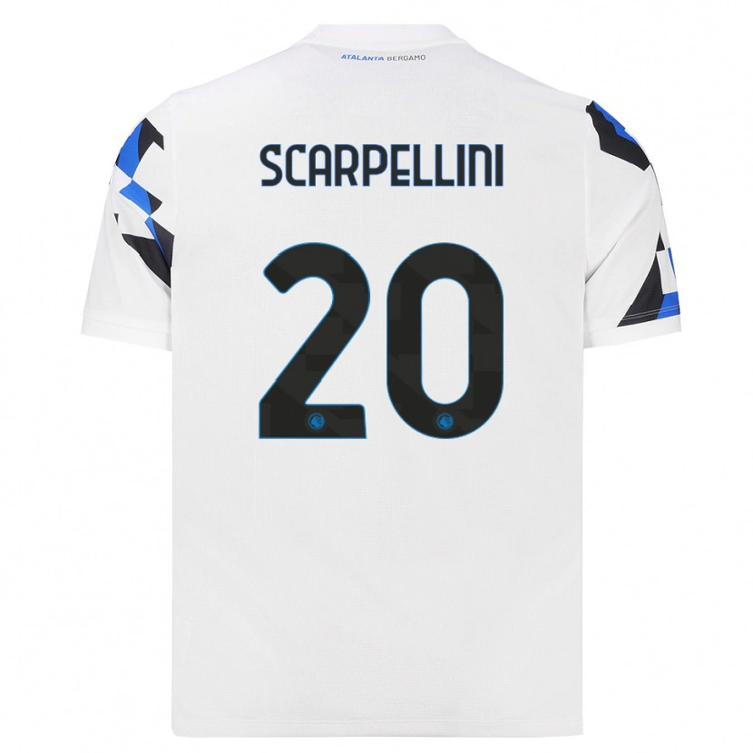 Danxen Criança Camisola Andrea Scarpellini #20 Branco Vermelho Azul Alternativa 2026/27 Camisa Brasil