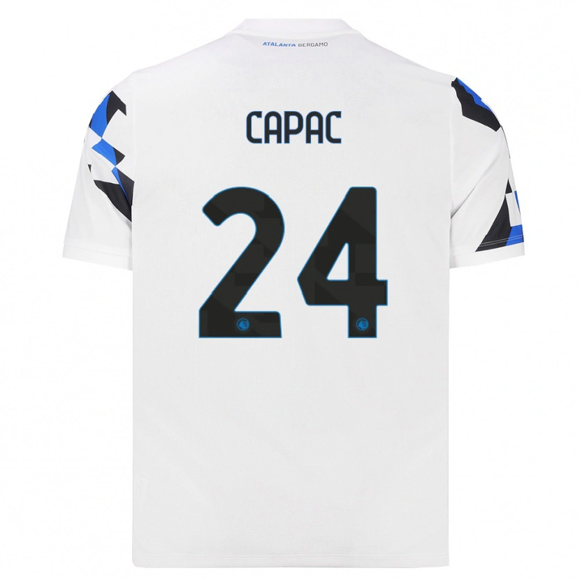 Danxen Criança Camisola Alexandru Capac #24 Branco Vermelho Azul Alternativa 2026/27 Camisa Brasil
