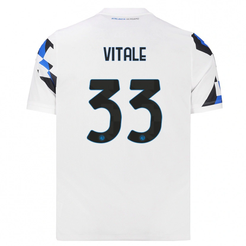 Danxen Criança Camisola Francesca Vitale #33 Branco Vermelho Azul Alternativa 2026/27 Camisa Brasil