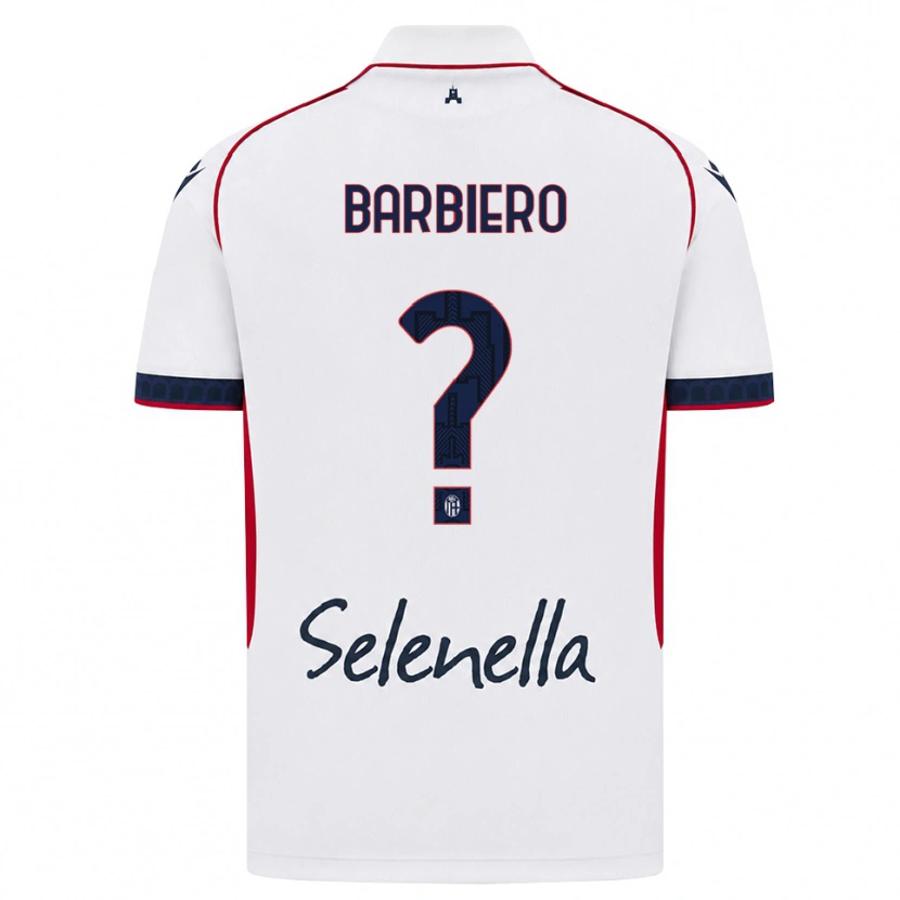 Danxen Criança Camisola Andrea Barbiero #0 Branco Vermelho Azul Real Alternativa 2026/27 Camisa Brasil