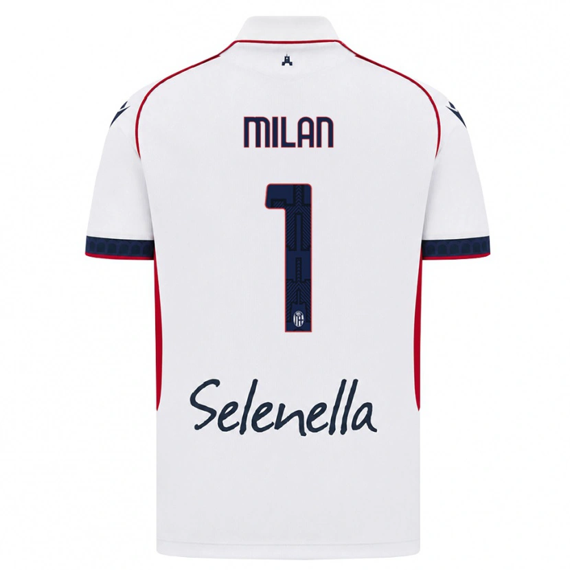 Danxen Criança Camisola Riccardo Milan #1 Branco Vermelho Azul Real Alternativa 2026/27 Camisa Brasil