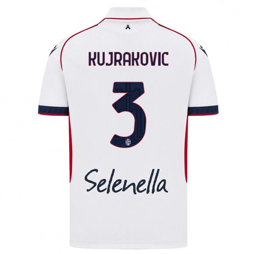 Danxen Criança Camisola Minel Kujrakovic #3 Branco Vermelho Azul Real Alternativa 2026/27 Camisa Brasil