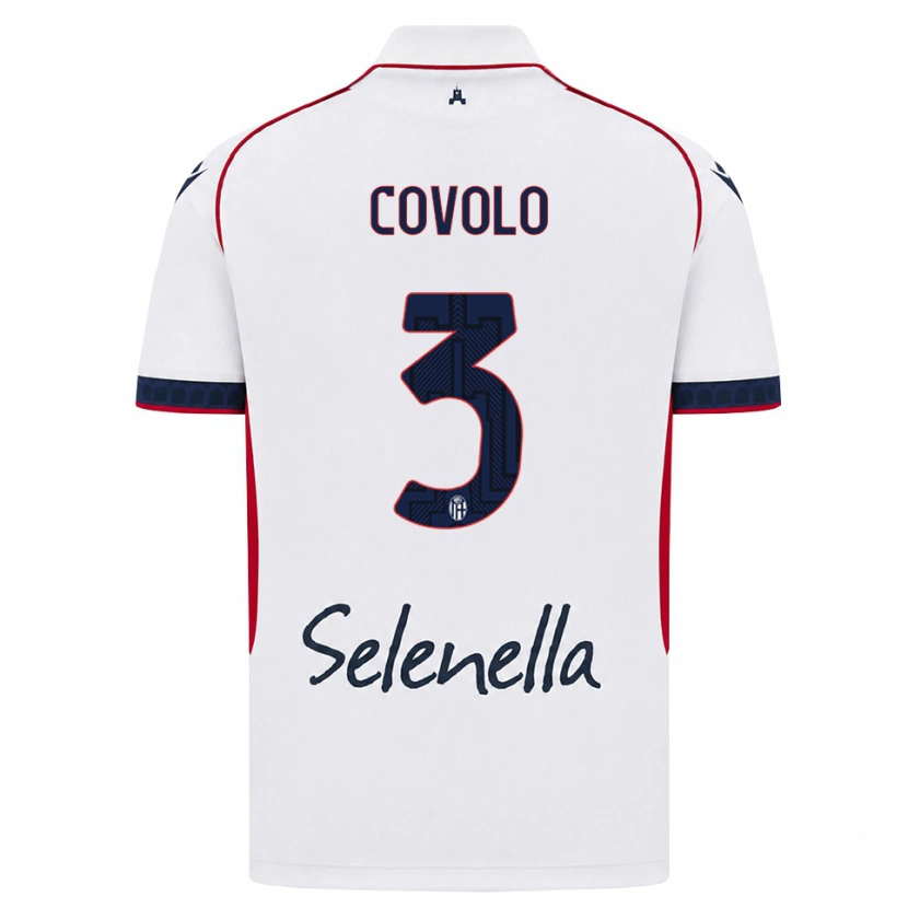 Danxen Criança Camisola Giovanni Covolo #3 Branco Vermelho Azul Real Alternativa 2026/27 Camisa Brasil