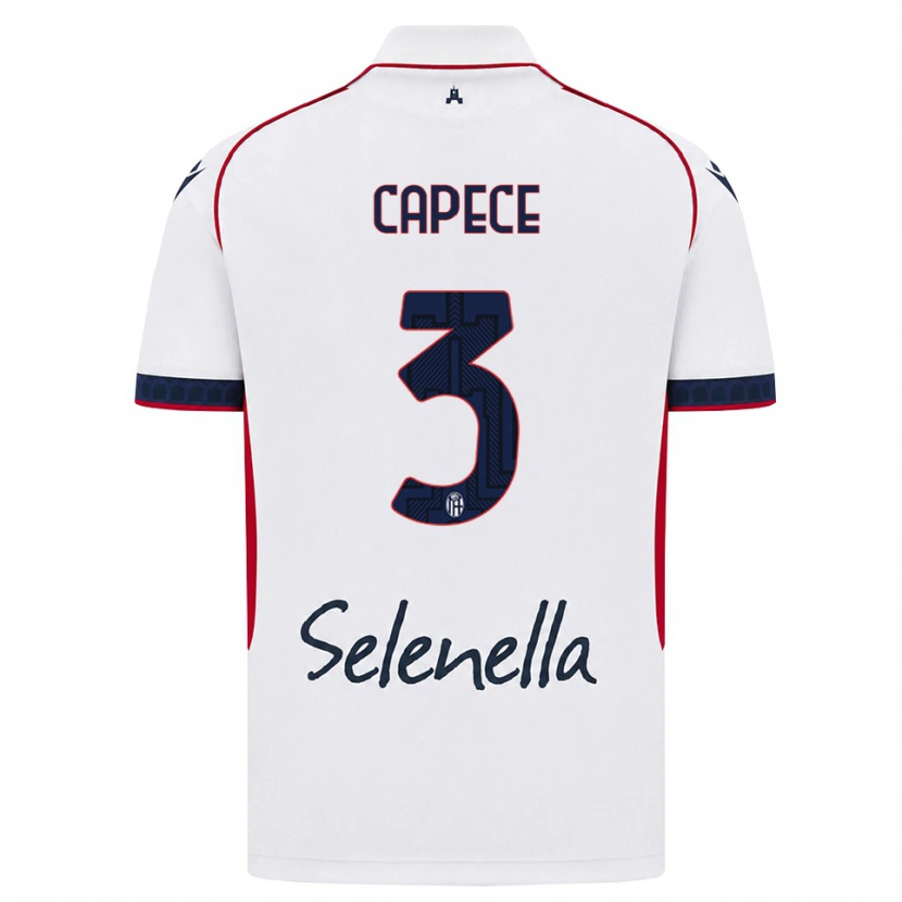 Danxen Criança Camisola Matteo Capece #3 Branco Vermelho Azul Real Alternativa 2026/27 Camisa Brasil