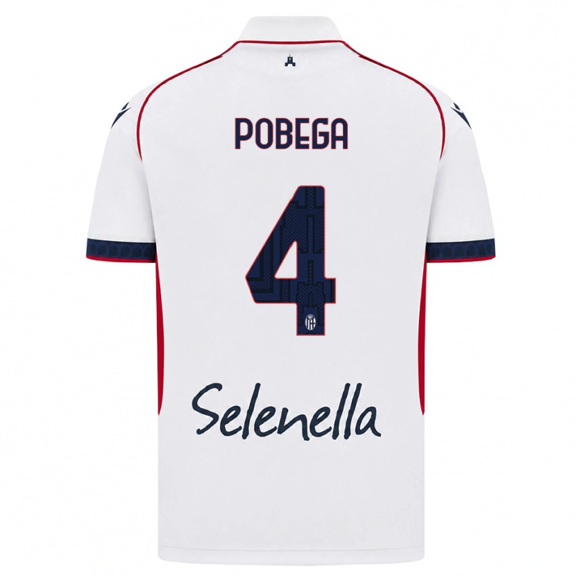 Danxen Criança Camisola Tommaso Pobega #4 Branco Vermelho Azul Real Alternativa 2026/27 Camisa Brasil