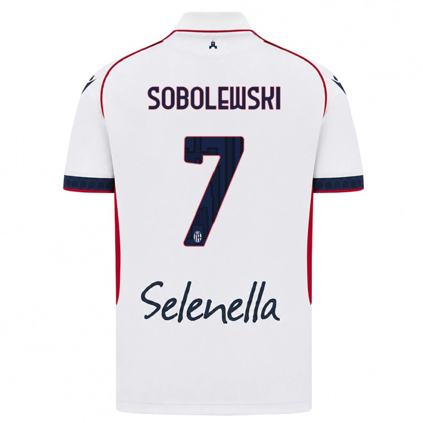Danxen Criança Camisola Konrad Sobolewski #7 Branco Vermelho Azul Real Alternativa 2026/27 Camisa Brasil