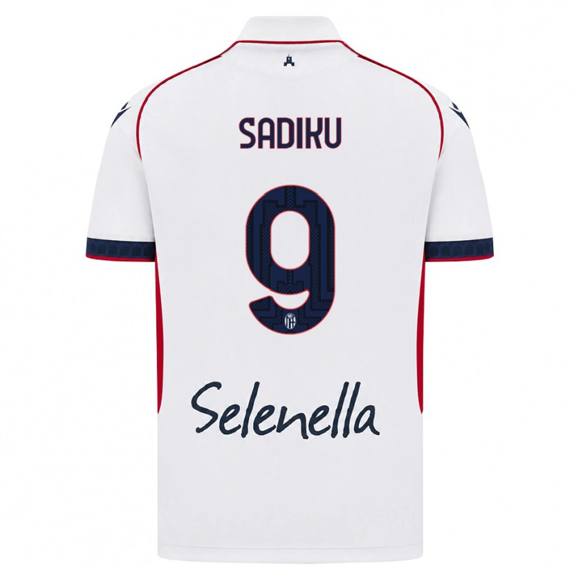 Danxen Criança Camisola Bamir Sadiku #9 Branco Vermelho Azul Real Alternativa 2026/27 Camisa Brasil