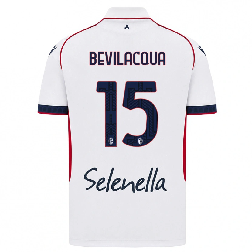 Danxen Criança Camisola Vincenzo Bevilacqua #15 Branco Vermelho Azul Real Alternativa 2026/27 Camisa Brasil
