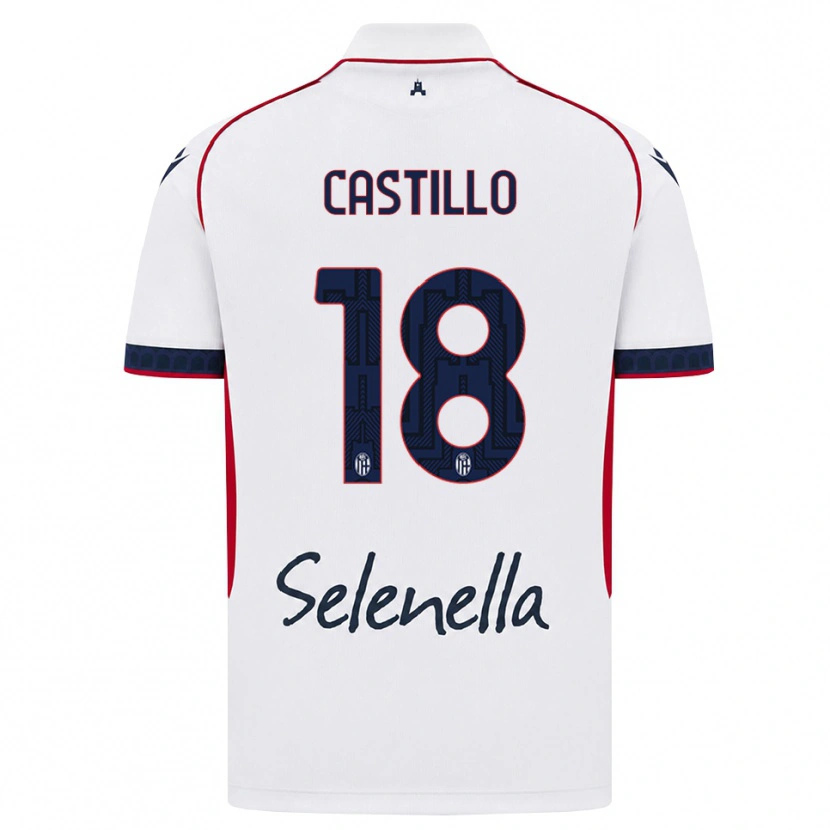 Danxen Criança Camisola Tomas Castillo #18 Branco Vermelho Azul Real Alternativa 2026/27 Camisa Brasil