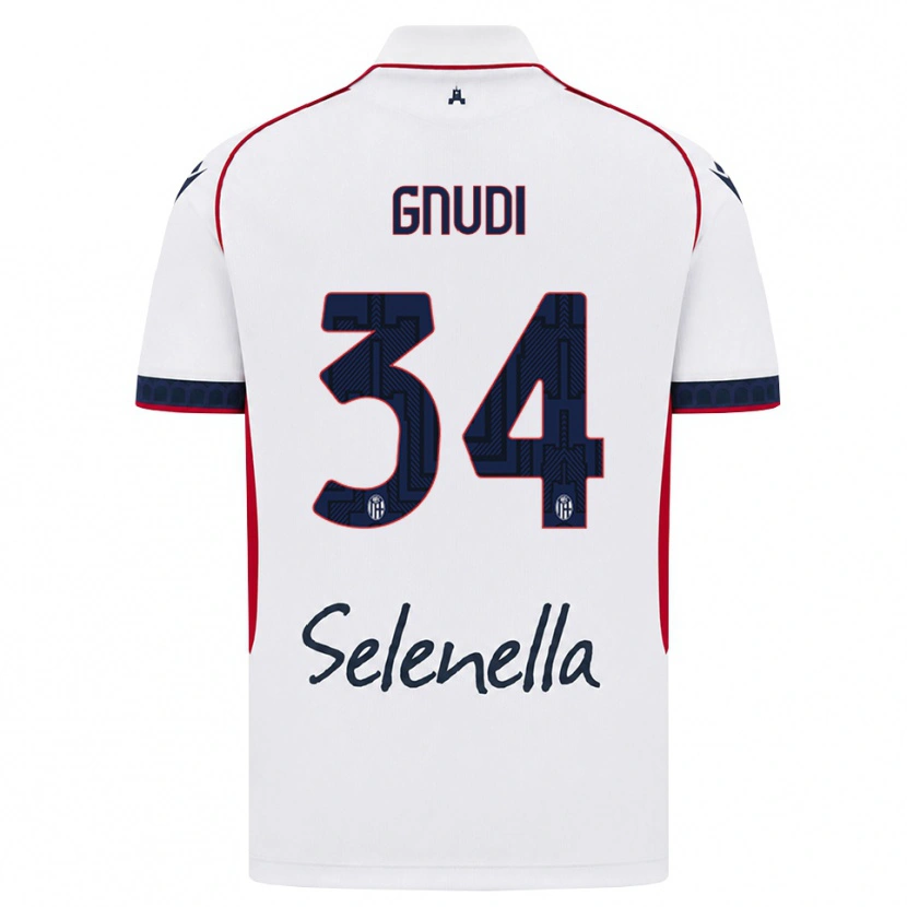 Danxen Criança Camisola Riccardo Gnudi #34 Branco Vermelho Azul Real Alternativa 2026/27 Camisa Brasil
