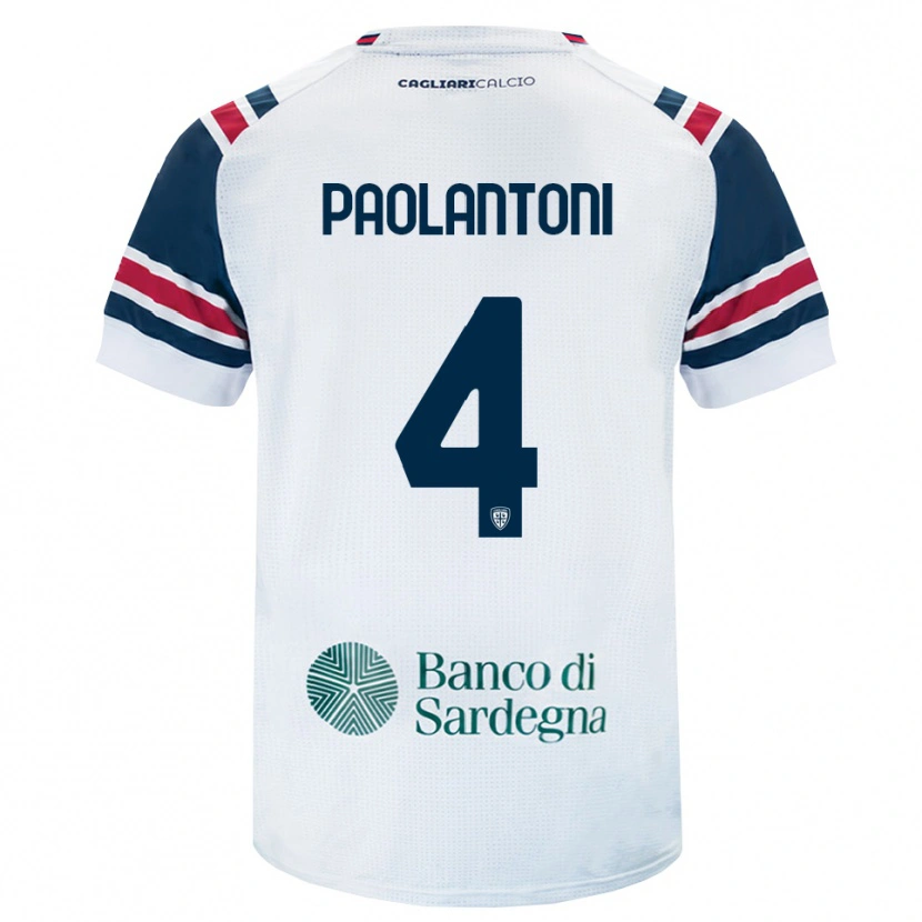 Danxen Criança Camisola Mattia Paolantoni #4 Branco Vermelho Verde Alternativa 2026/27 Camisa Brasil