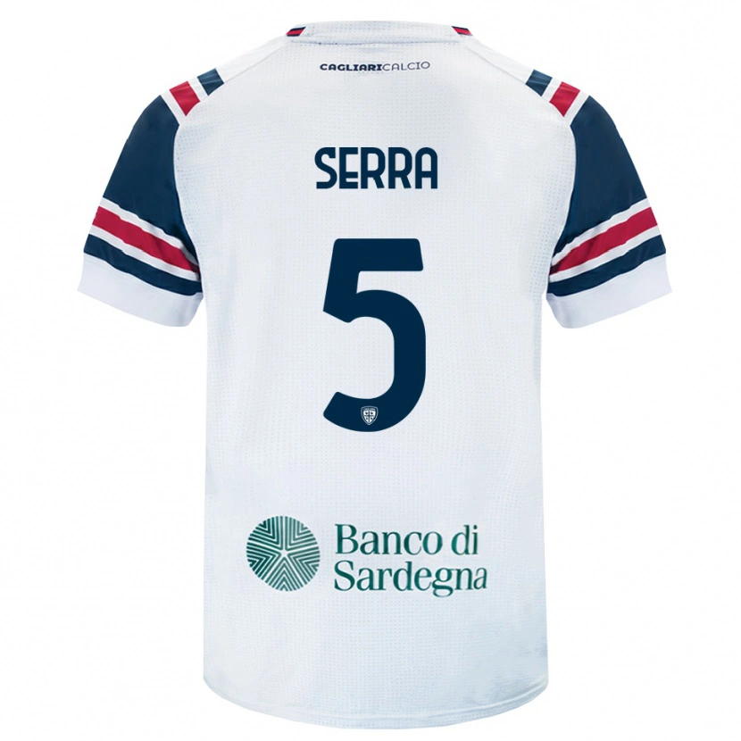 Danxen Criança Camisola Davide Serra #5 Branco Vermelho Verde Alternativa 2026/27 Camisa Brasil
