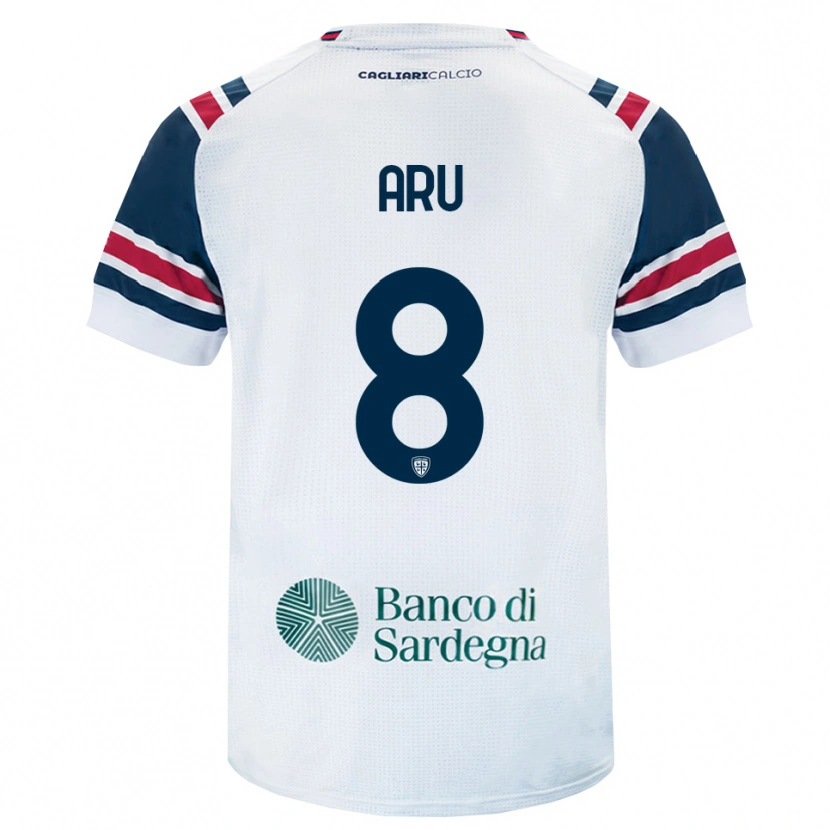 Danxen Criança Camisola Riccardo Aru #8 Branco Vermelho Verde Alternativa 2026/27 Camisa Brasil