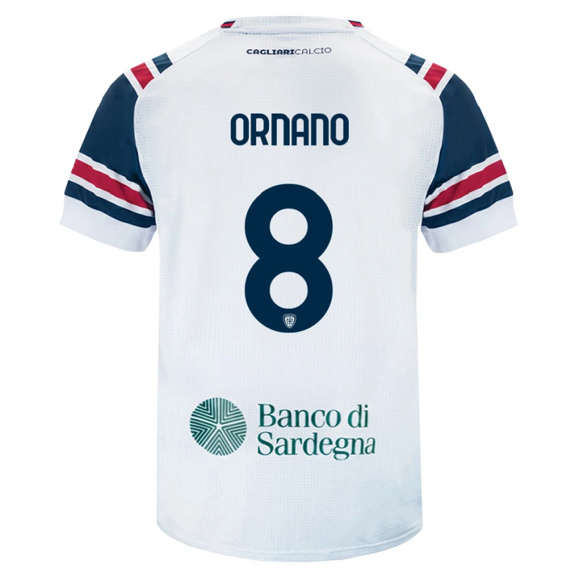 Danxen Criança Camisola Marco Ornano #8 Branco Vermelho Verde Alternativa 2026/27 Camisa Brasil