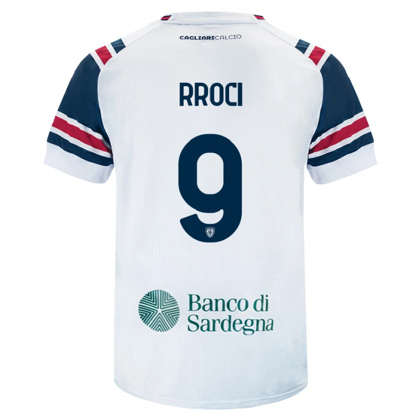 Danxen Criança Camisola Kevin Rroci #9 Branco Vermelho Verde Alternativa 2026/27 Camisa Brasil