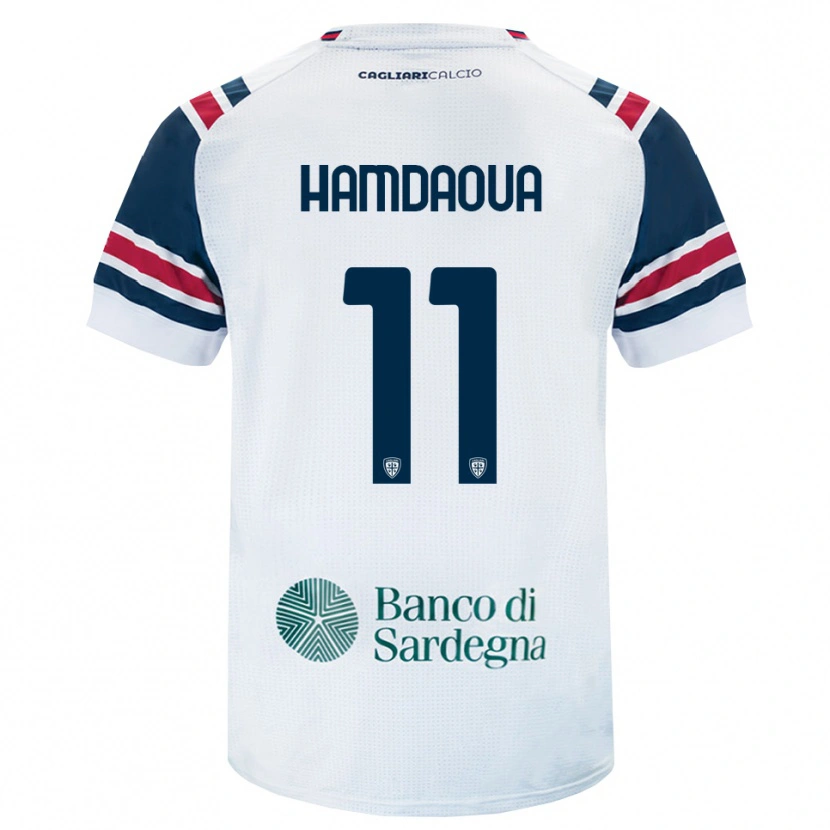 Danxen Criança Camisola Noham Hamdaoua #11 Branco Vermelho Verde Alternativa 2026/27 Camisa Brasil