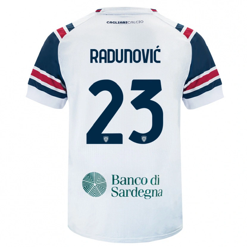 Danxen Criança Camisola Boris Radunović #23 Branco Vermelho Verde Alternativa 2026/27 Camisa Brasil