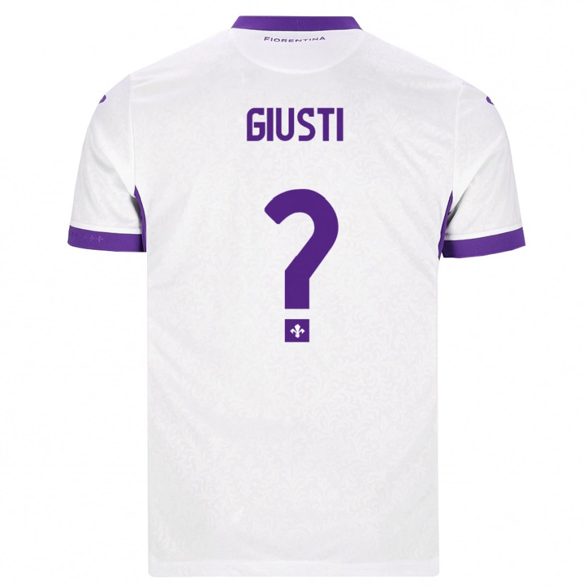 Danxen Criança Camisola Edoardo Giusti #0 Branco Roxo Alternativa 2026/27 Camisa Brasil
