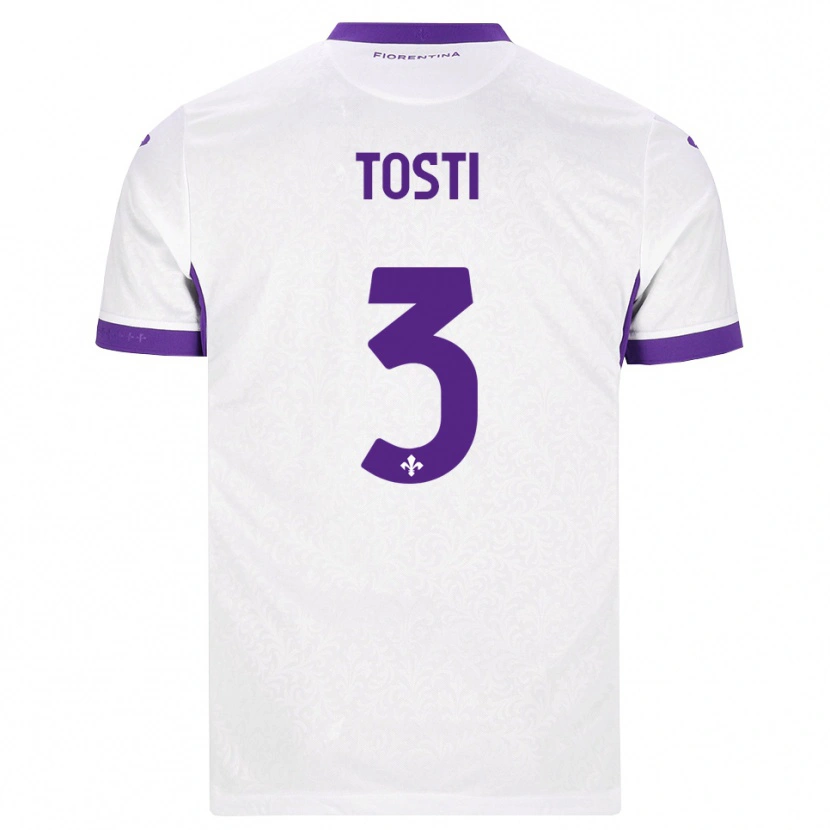 Danxen Criança Camisola Tommaso Tosti #3 Branco Roxo Alternativa 2026/27 Camisa Brasil