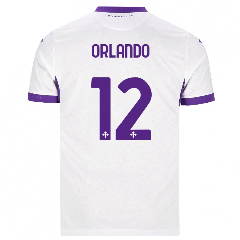 Danxen Criança Camisola Giulio Orlando #12 Branco Roxo Alternativa 2026/27 Camisa Brasil
