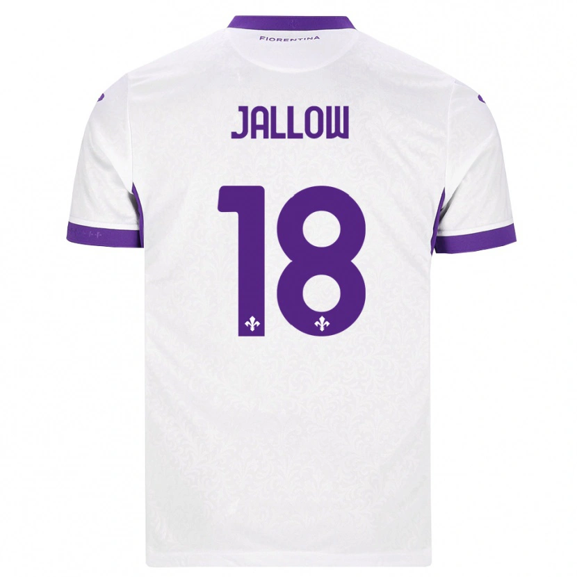 Danxen Criança Camisola Sulayman Jallow #18 Branco Roxo Alternativa 2026/27 Camisa Brasil
