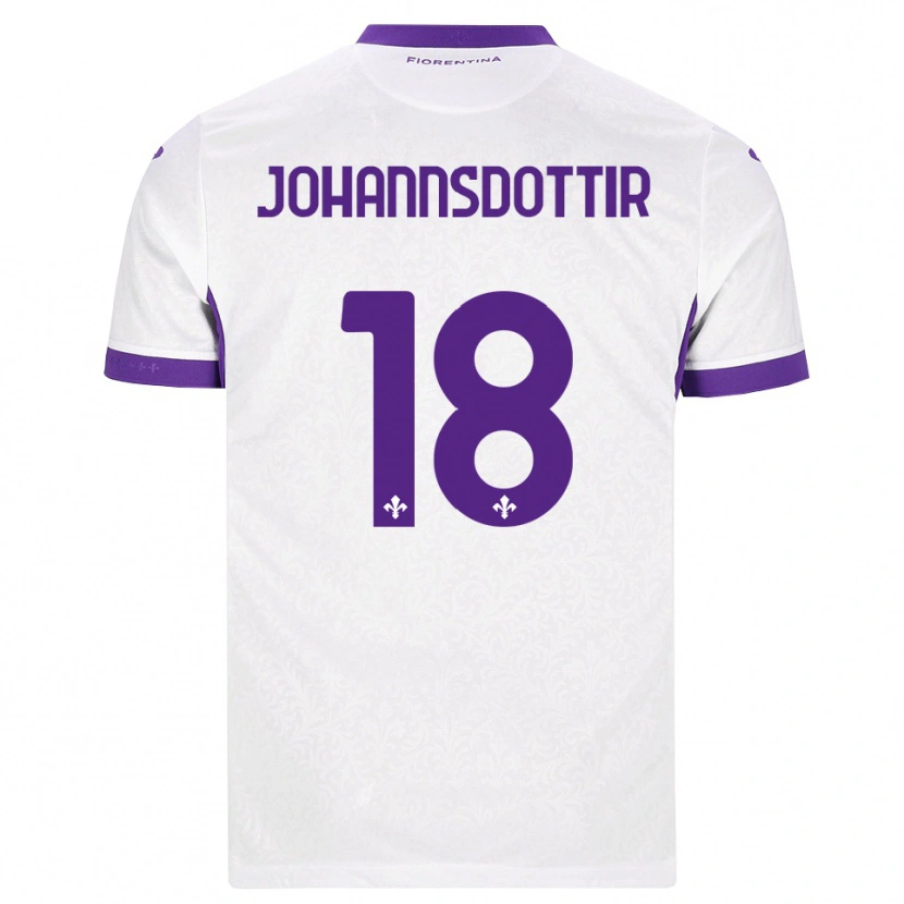 Danxen Criança Camisola Alexandra Johannsdottir #18 Branco Roxo Alternativa 2026/27 Camisa Brasil