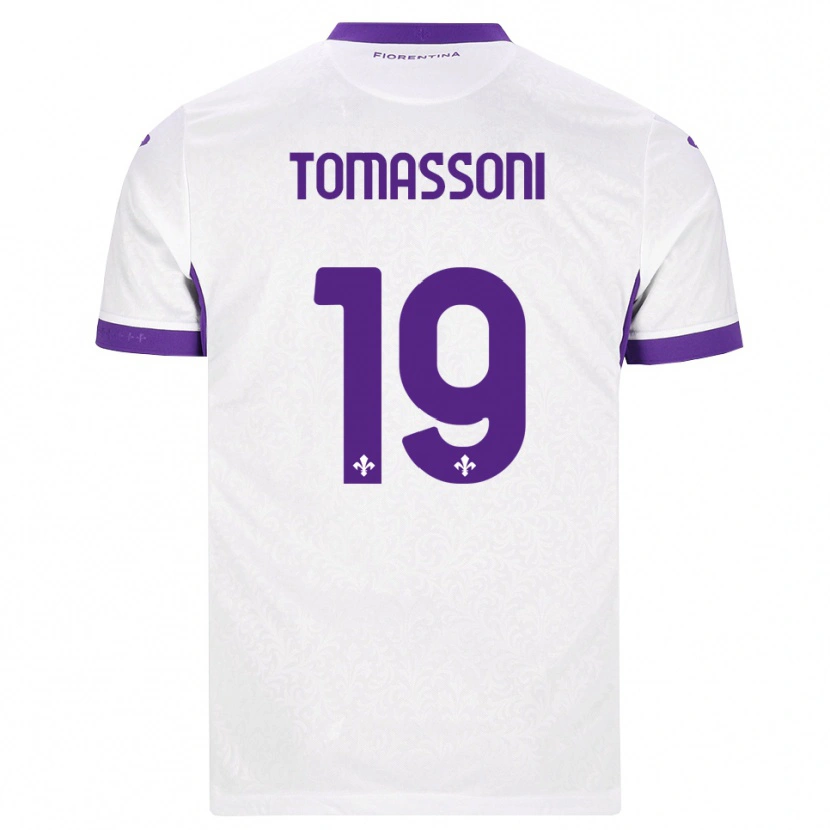 Danxen Criança Camisola Emma Tomassoni #19 Branco Roxo Alternativa 2026/27 Camisa Brasil