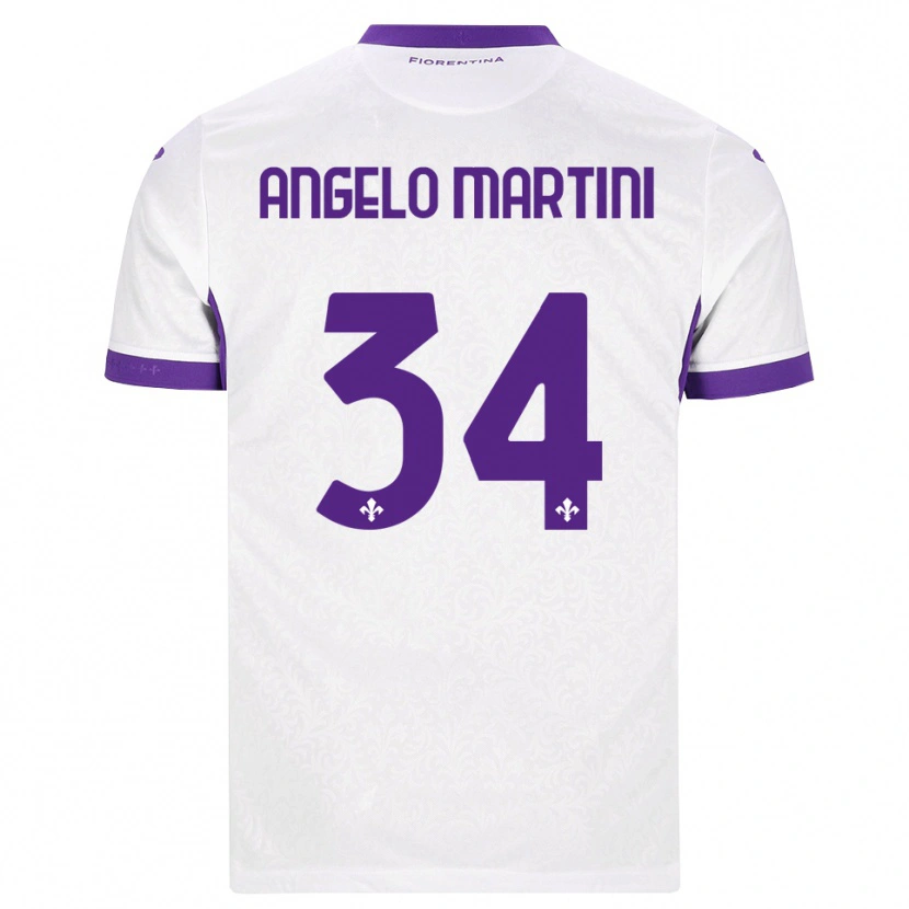 Danxen Criança Camisola Angelo Martini #34 Branco Roxo Alternativa 2026/27 Camisa Brasil