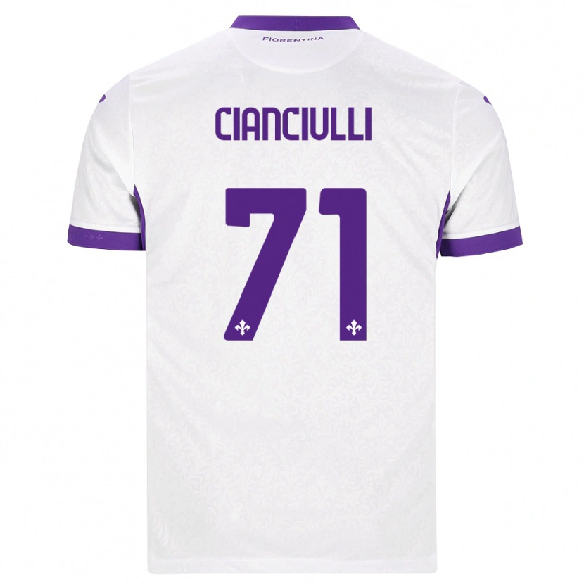 Danxen Criança Camisola Salvatore Cianciulli #71 Branco Roxo Alternativa 2026/27 Camisa Brasil