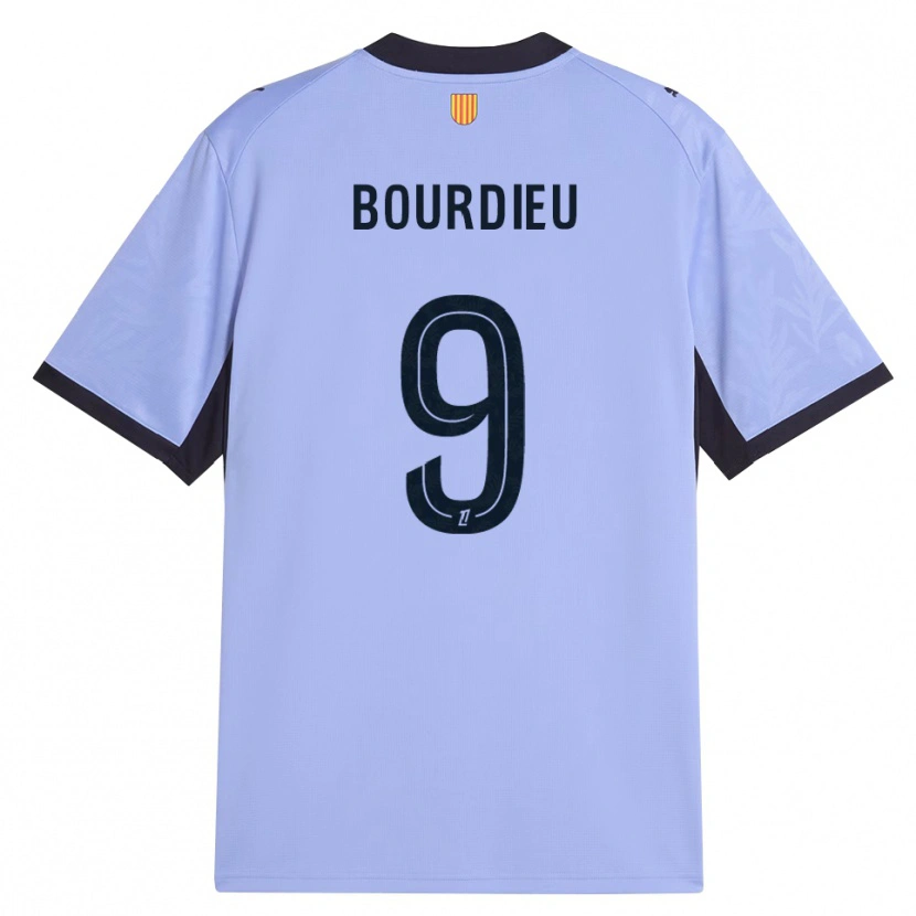 Danxen Criança Camisola Mathilde Bourdieu #9 Lavanda Preto Terceiro 2026/27 Camisa Brasil