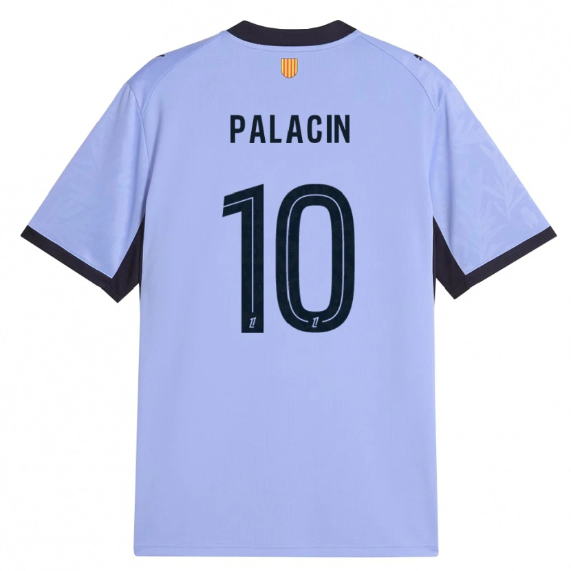 Danxen Criança Camisola Sara Palacin #10 Lavanda Preto Terceiro 2026/27 Camisa Brasil