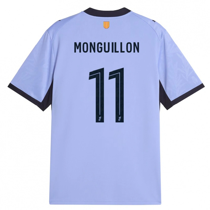Danxen Criança Camisola Coralie Monguillon #11 Lavanda Preto Terceiro 2026/27 Camisa Brasil