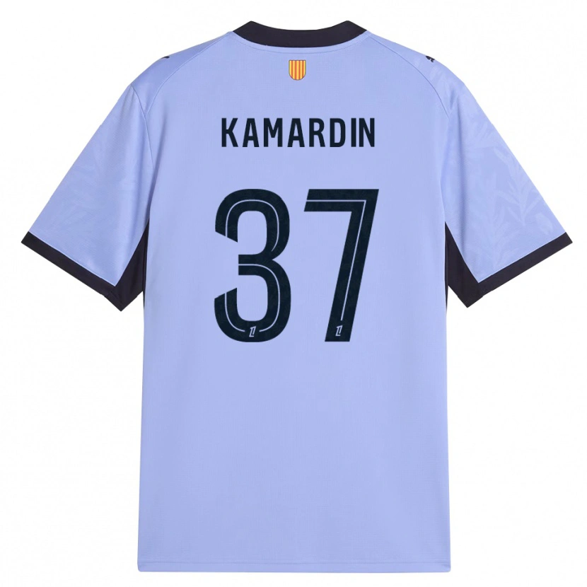 Danxen Criança Camisola Aaron Kamardin #37 Lavanda Preto Terceiro 2026/27 Camisa Brasil