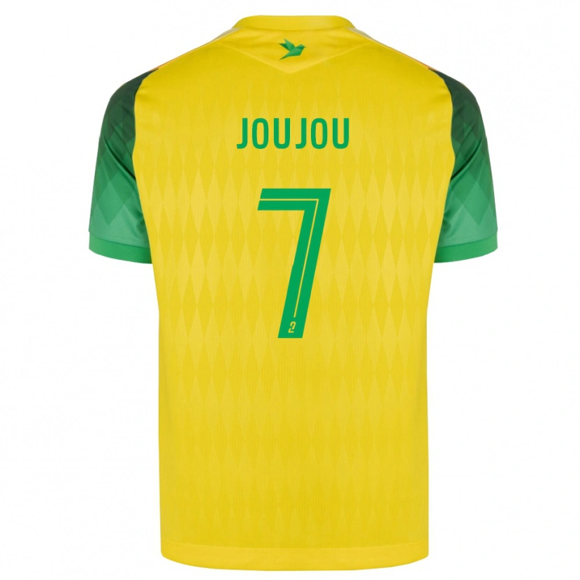 Danxen Criança Camisola Antoine Joujou #7 Amarelo Verde Vermelho Principal 2026/27 Camisa Brasil