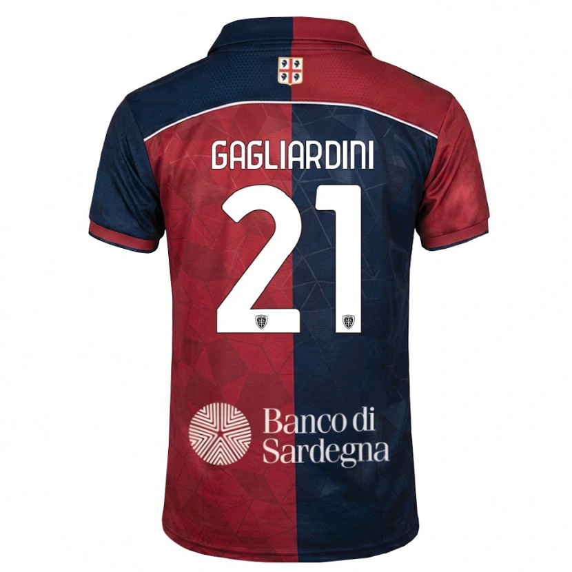 Danxen Criança Camisola Roberto Gagliardini #21 Bordô Azul Real Principal 2026/27 Camisa Brasil