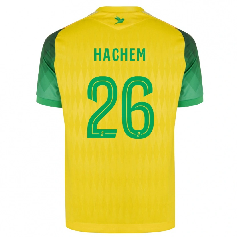 Danxen Criança Camisola Ryad Hachem #26 Amarelo Verde Vermelho Principal 2026/27 Camisa Brasil