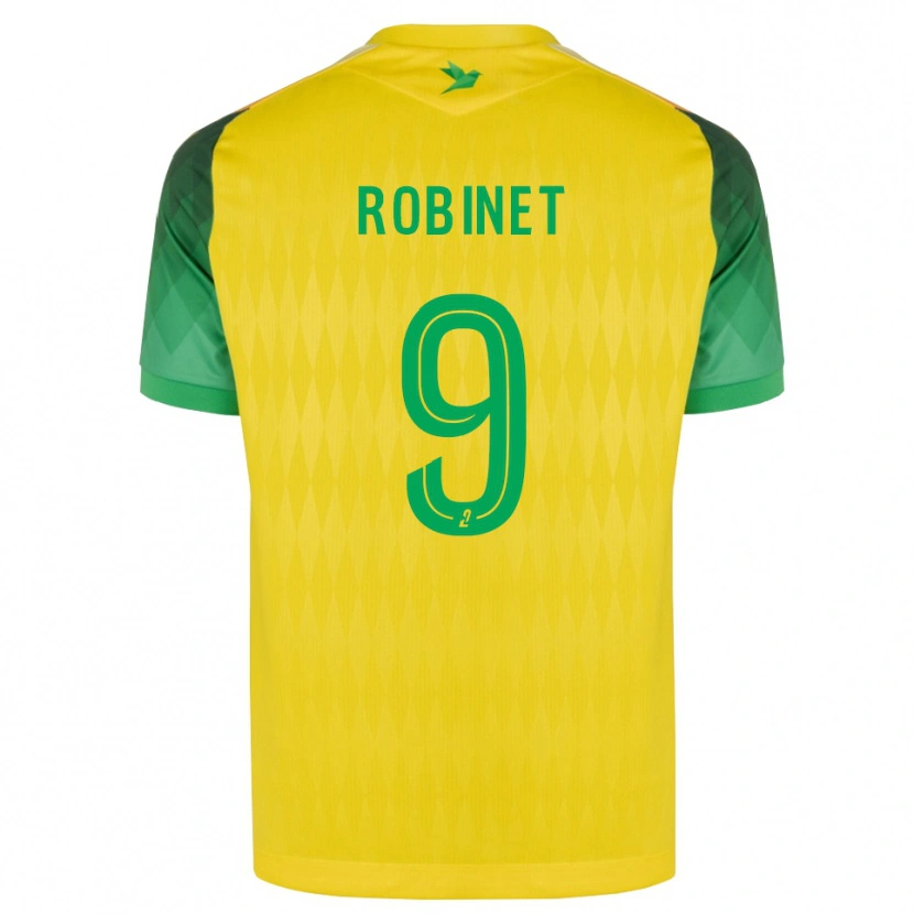 Danxen Criança Camisola Thomas Robinet #9 Amarelo Verde Vermelho Principal 2026/27 Camisa Brasil