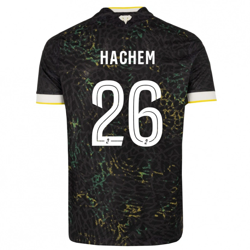 Danxen Criança Camisola Ryad Hachem #26 Preto Branco Amarelo Alternativa 2026/27 Camisa Brasil