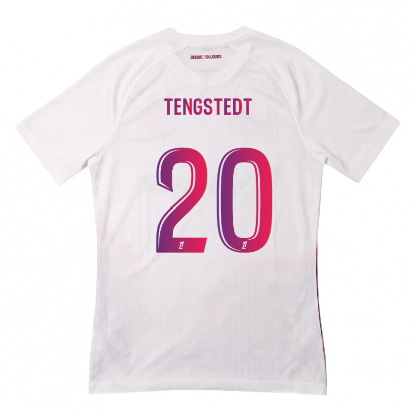 Danxen Homem Camisola Casper Tengstedt #20 Branco Rosa Roxo Alternativa 2026/27 Camisa Brasil