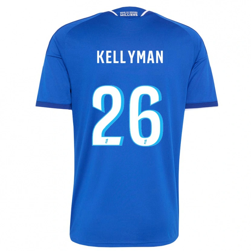 Danxen Homem Camisola Omari Kellyman #26 Azul Real Branco Principal 2026/27 Camisa Brasil