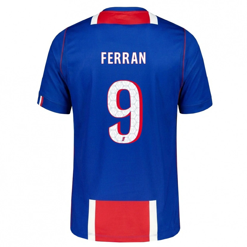 Danxen Homem Camisola Ferran Torres #9 Vermelho Branco Azul Principal 2026/27 Camisa Brasil