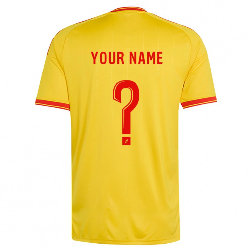 Danxen Homem Camisola Seu Nome #0 Dourado Laranja Vermelho Principal 2026/27 Camisa Brasil