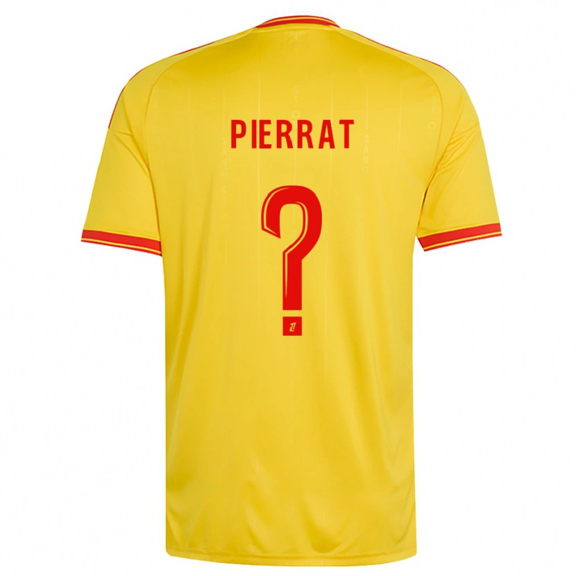 Danxen Homem Camisola Nino Pierrat #0 Dourado Laranja Vermelho Principal 2026/27 Camisa Brasil