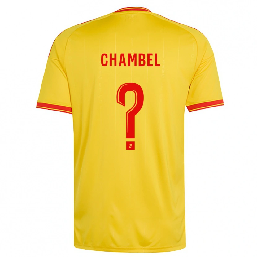 Danxen Homem Camisola Djibril Chambel #0 Dourado Laranja Vermelho Principal 2026/27 Camisa Brasil