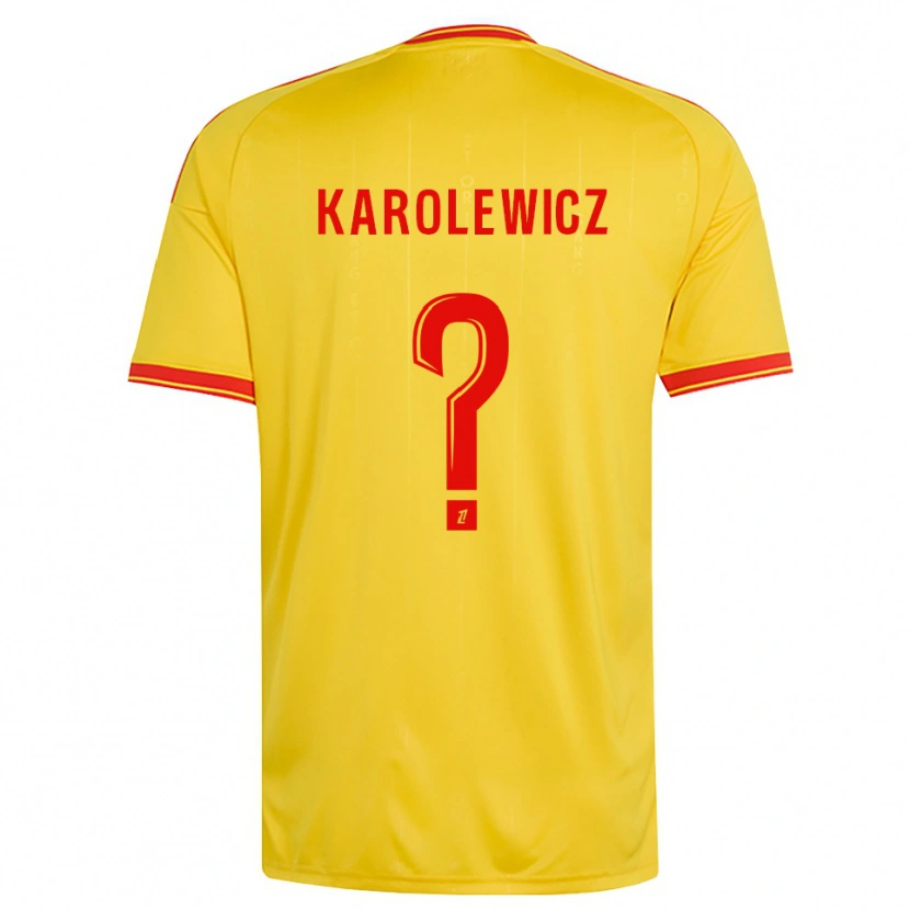 Danxen Homem Camisola Roman Karolewicz #0 Dourado Laranja Vermelho Principal 2026/27 Camisa Brasil