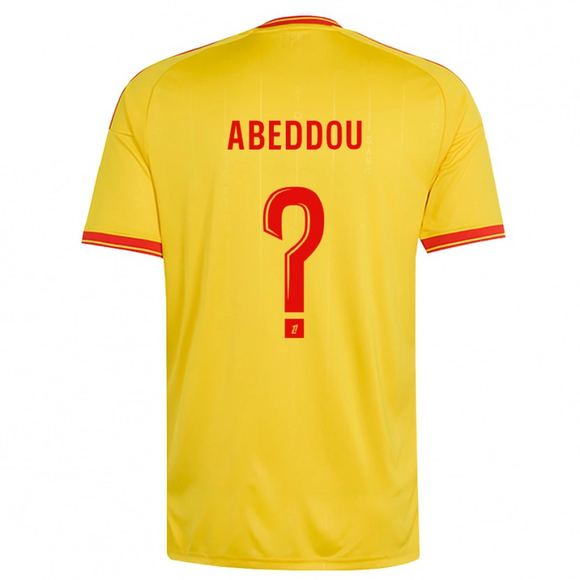 Danxen Homem Camisola Adam Abeddou #0 Dourado Laranja Vermelho Principal 2026/27 Camisa Brasil